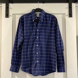 Brooks Brothers Navy Windowpane Button Down
